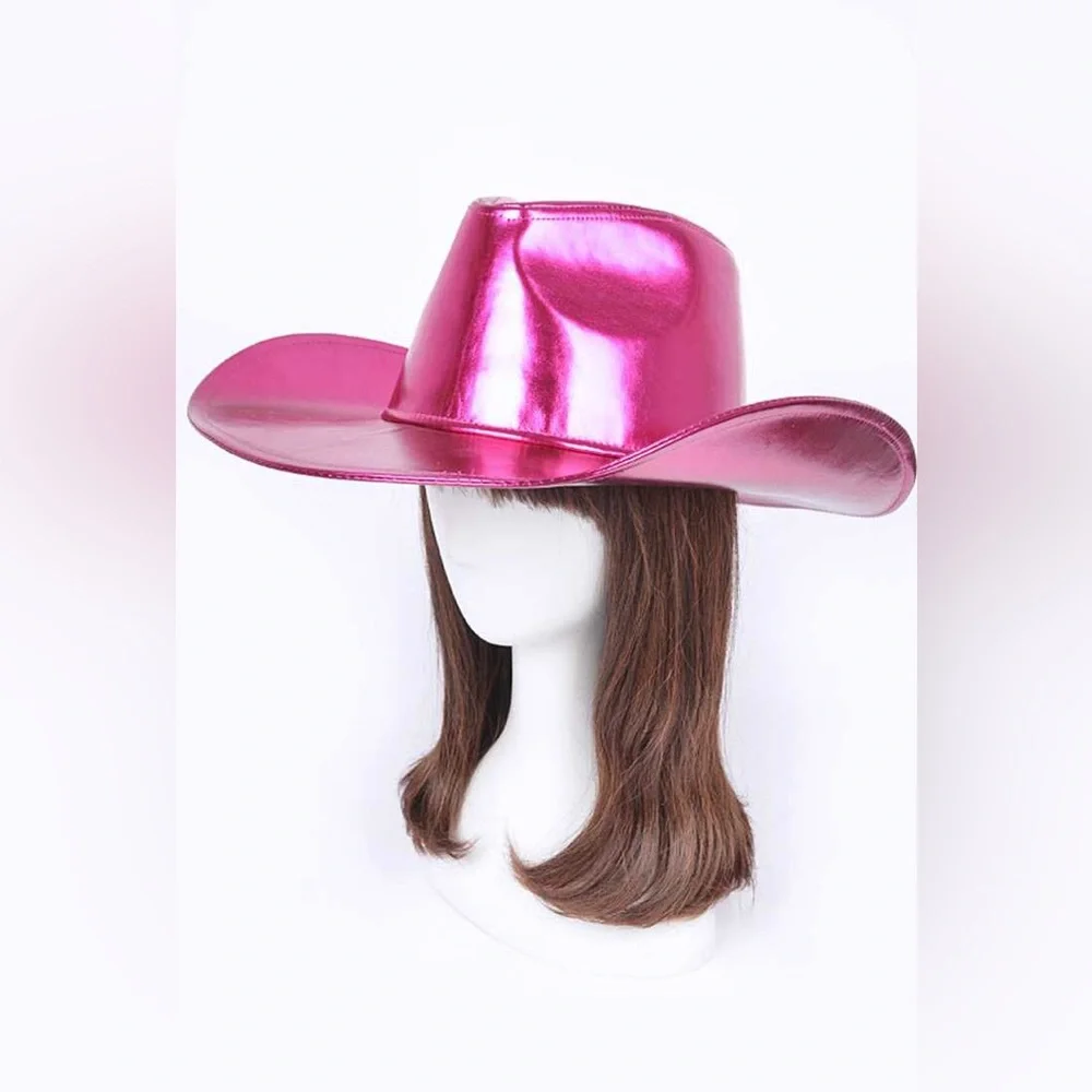 Vegan Leather Western Cowboy Festival Hat